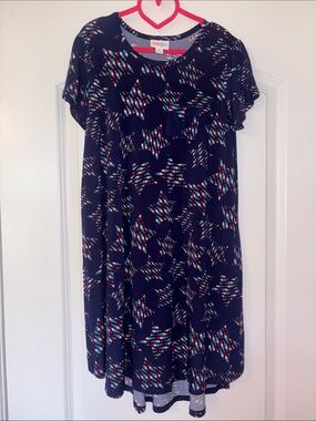 LulaRoe Girls Size 12 Short Sleeve High-Low Dress